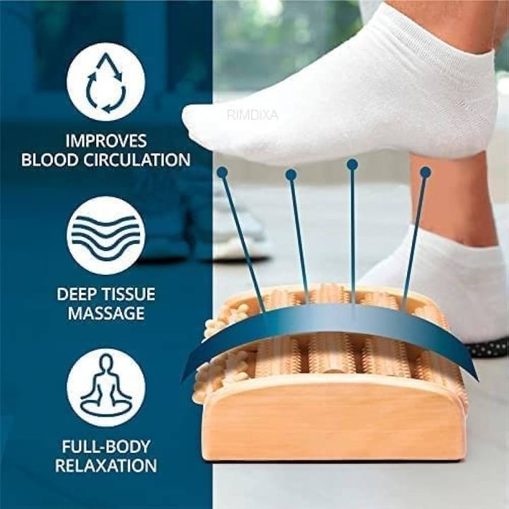 Wooden Foot Massager Use