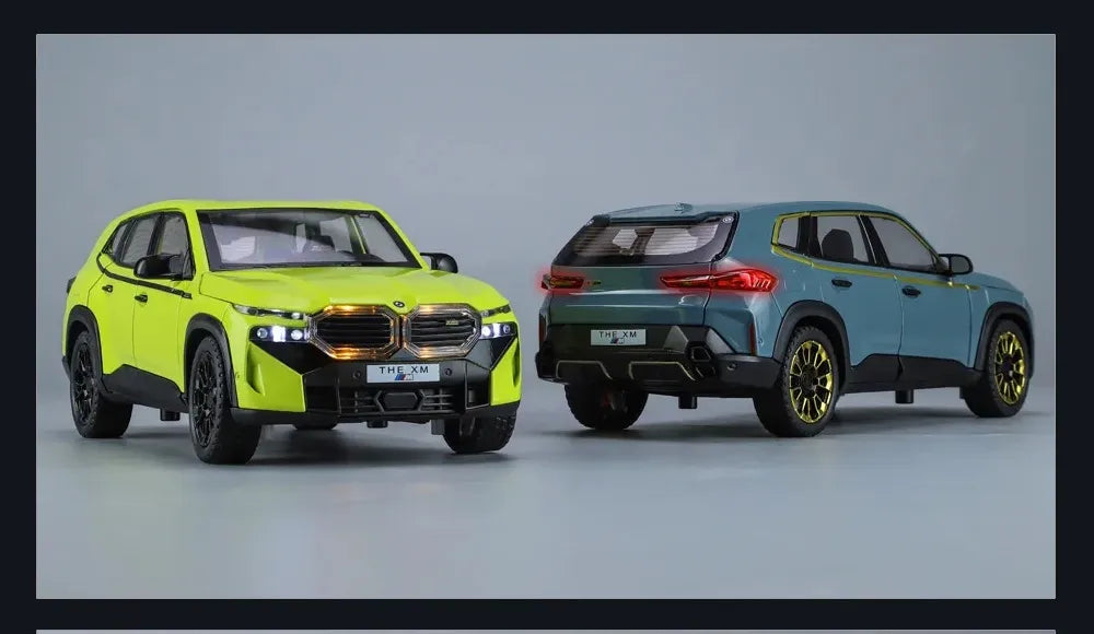 1:24 BMW XM Alloy Car Model Light & Sound Effect Diecast Car Toys for Boys Birthday Gift Kids Toys Car Collection