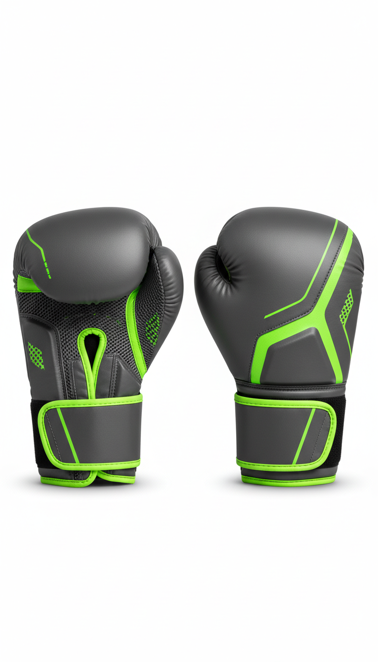 Ergonomic Boxing Gloves Neon Green