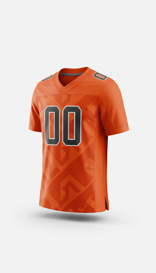 Electric Orange Football Jersey