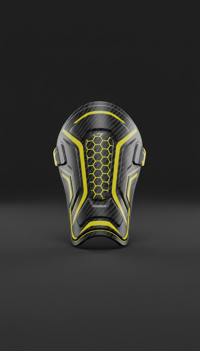 Shin Guard Yellow Accents