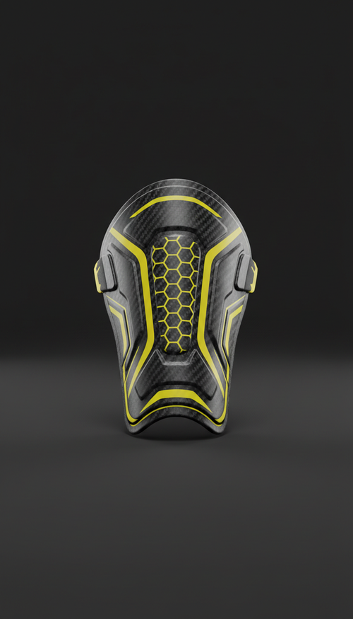 Shin Guard Yellow Accents