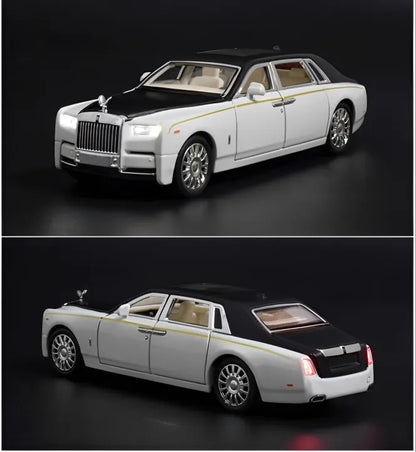 Rolls Royce Phantom Model Diecast Zinc Alloy Car Toys for kids with Sound and Light Metal Car Toys for Boys
