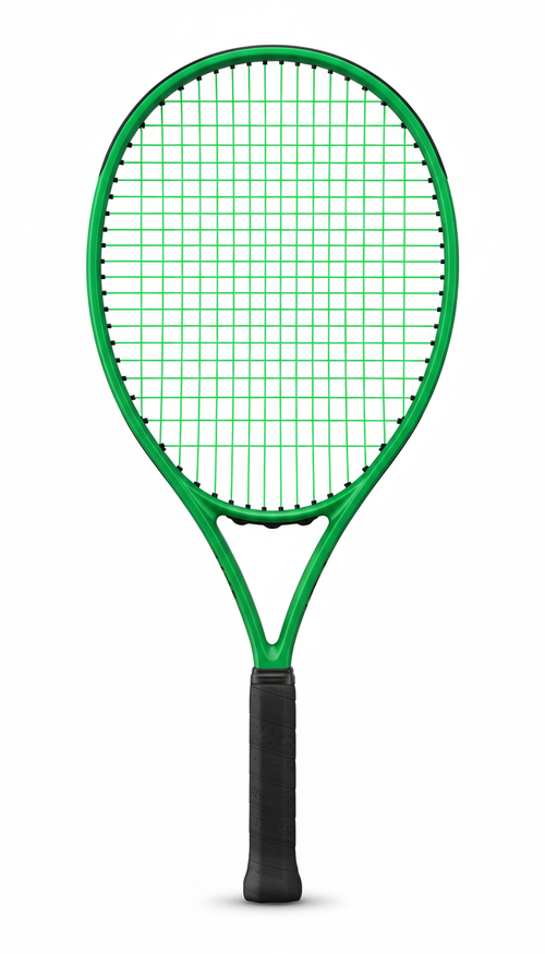 Vibrant Green Tennis Racket