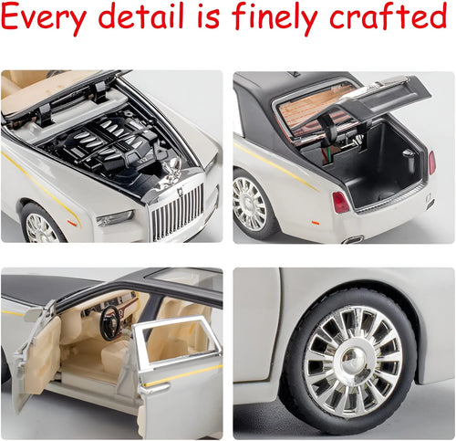 Rolls Royce Phantom Model Diecast Zinc Alloy Car Toys for kids with Sound and Light Metal Car Toys for Boys