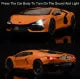 Lamborghini Revuelto Toy Car, 1/24 Diecast Model Car with Sound, Light and Pullback, Collector Model Car, Gift for Children
