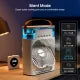 Double Headed mist fan Spray Air Conditioner Fan 3 Speeds Rechargeable mist fan USB Desk Air Cooler Night Light Remote For Office Home New