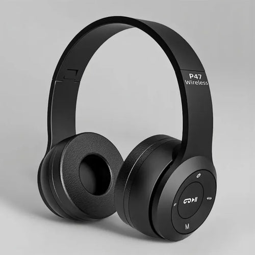 Orignal P47 Wireless Headset Bluetooth Foldable On-Ear Headphone Wireless Earbuds Invisible Ultra Small Bluetooth Handfree for all cell phones
