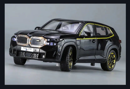 1:24 BMW XM Alloy Car Model Light & Sound Effect Diecast Car Toys for Boys Birthday Gift Kids Toys Car Collection