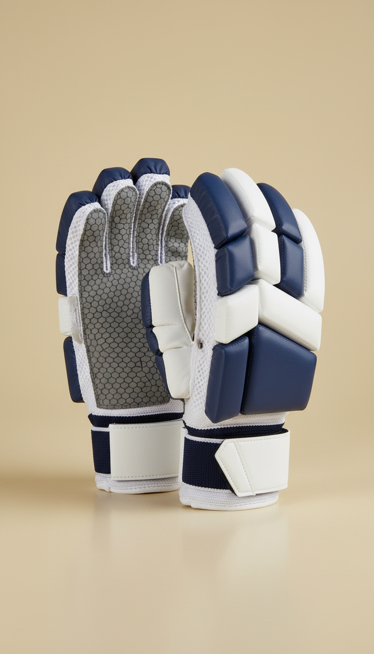 Cricket Batting Gloves Light Gold