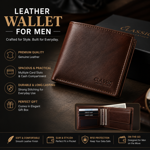 Leather Wallet for Men