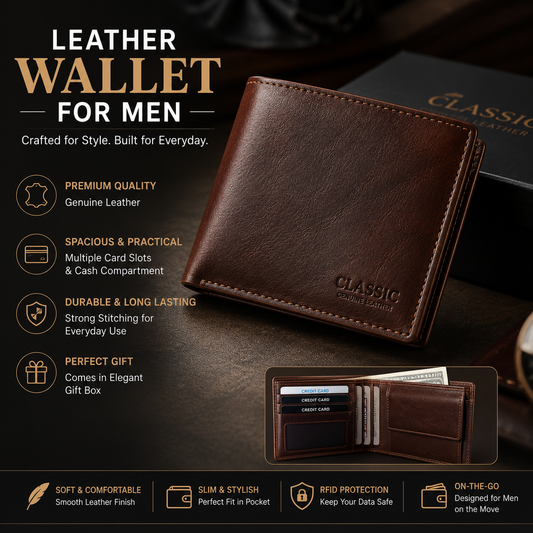 Leather Wallet for Men