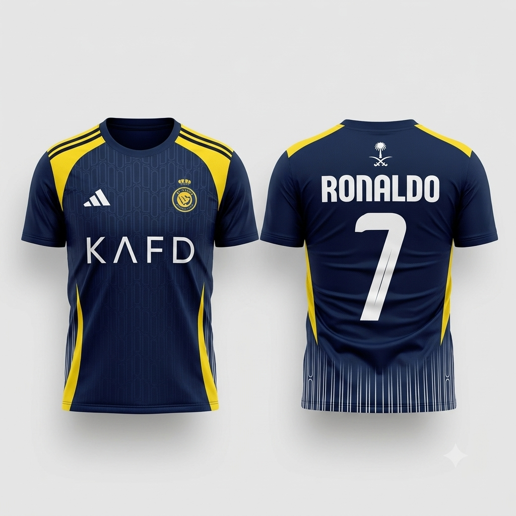 Yeh jersey Saudi Arabian football club Al Nassr FC ki hai