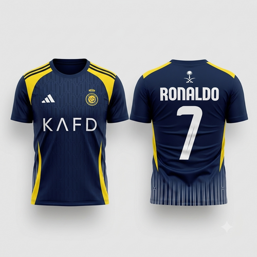 Yeh jersey Saudi Arabian football club Al Nassr FC ki hai