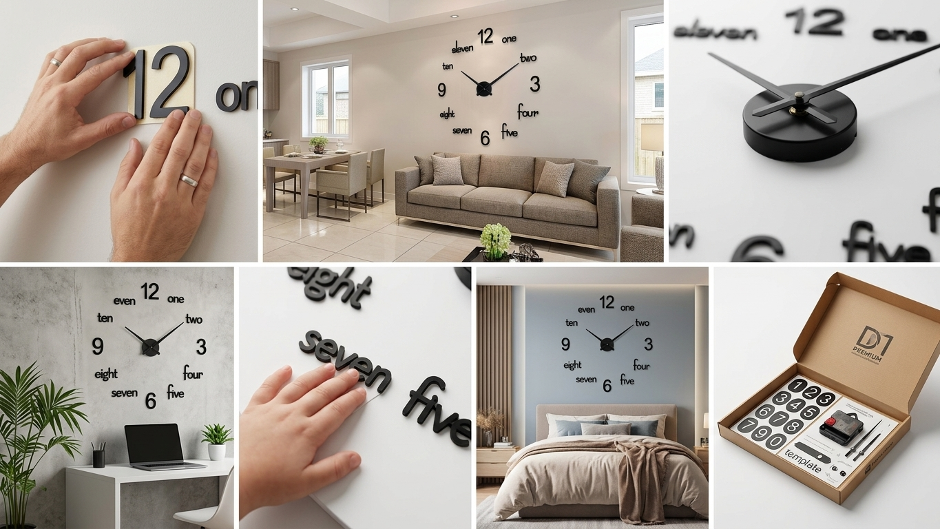 Big Eleven wooden wall clock - 3d LASER CUT - home decore wooden wall clock - 3 multiple counting with in words counting - 24 inches size